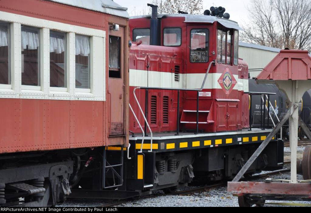 Parked excursion train